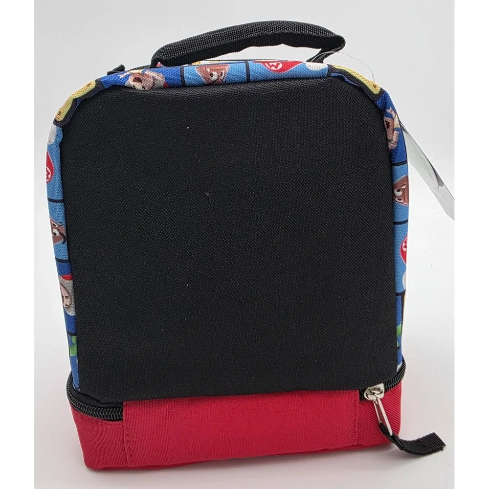 Super Mario Insulated Lunch Bag Dual Insulated Compartments‎ New with Tags #0164